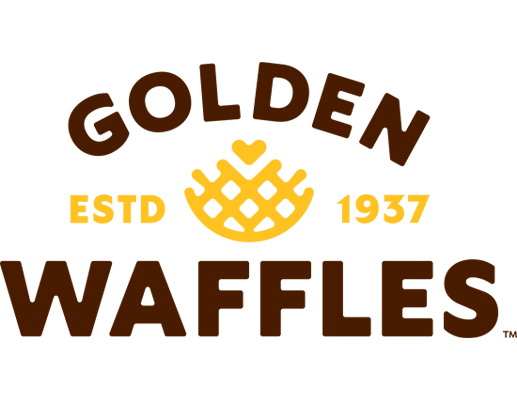 Golden Waffles logo.