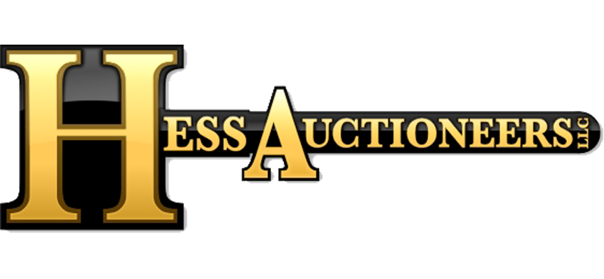 Hess Auctioneers logo.